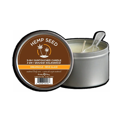 Earthly Body 3 In 1 Massage Candle  6oz