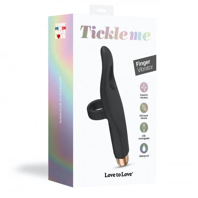 Love To Love Tickle Me Finger Vibrator Noir